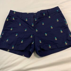 Navy Blue Pineapple Shorts